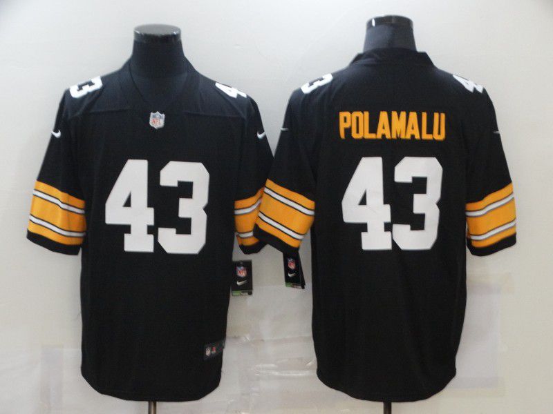 Men Pittsburgh Steelers #43 Polamalu Black Nike Vapor Untouchable Limited 2020 NFL Nike Jerseys->los angeles dodgers->MLB Jersey